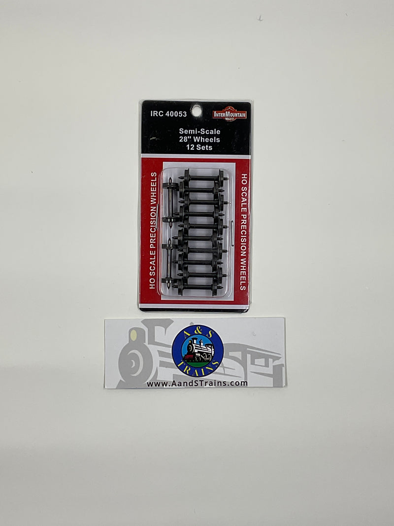 Intermountain H.O. Scale IRC 40053 Semi-Scle 28" Wheels 12 Sets