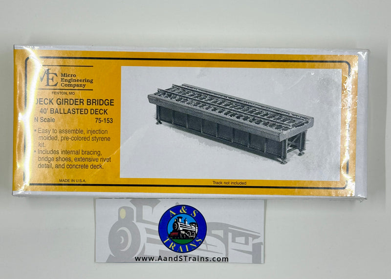 Micro Engineerng Company N Scale 75-153 Deck and Girder Bridge 40&
