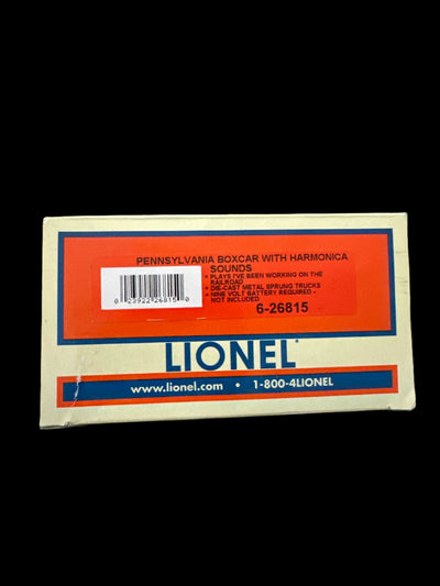 Lionel O-Scale Boxcar with Harmonica Sounds Pennsylvania No. 24255 (6-26815)