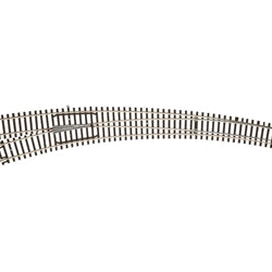Atlas H.O. Scale 595 Code 83 Nickel Silver Rail Curved Turnout [Left]