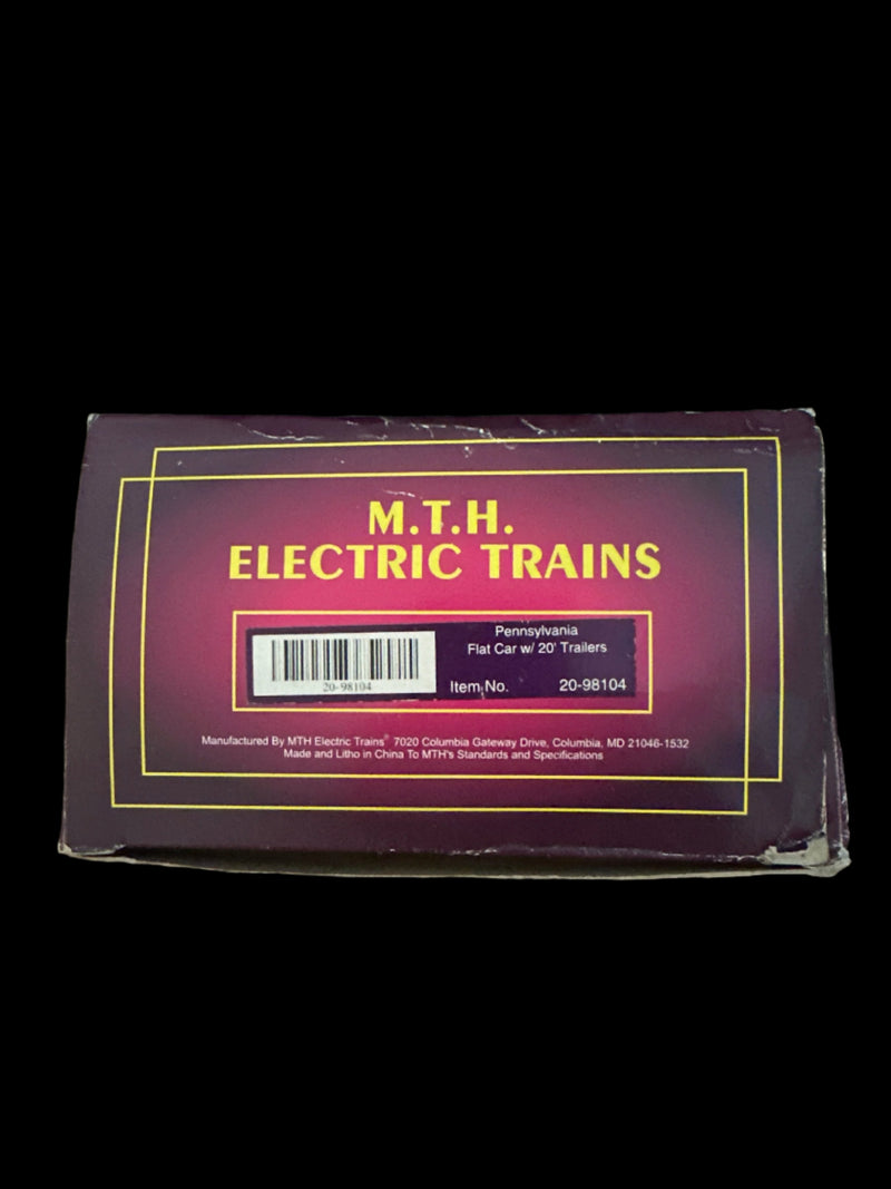 MTH O-Scale Flat Car w/ 20&