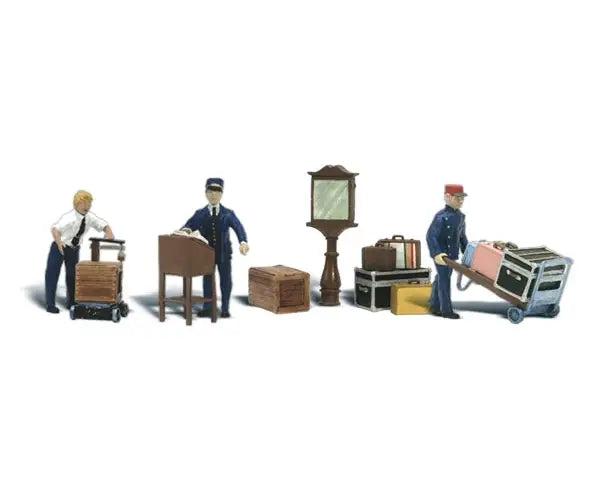 Woodland Scenics Scenic Accents N Scale A2211 Depot Workers & Accessories