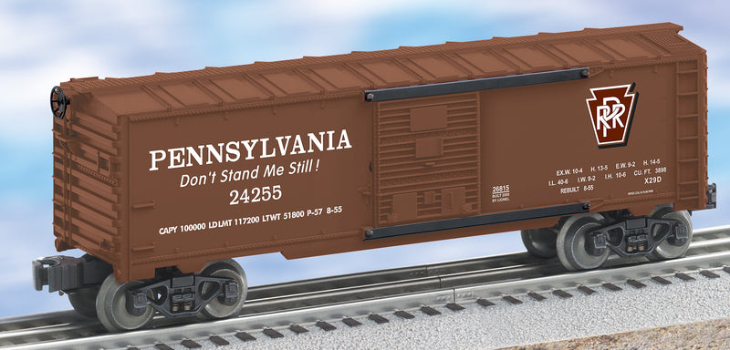 Lionel O-Scale Boxcar with Harmonica Sounds Pennsylvania No. 24255 (6-26815)