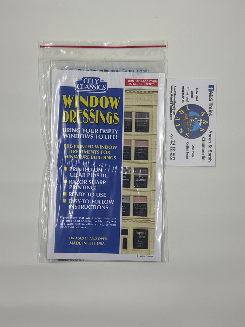 City Classics 716 Window Dressings