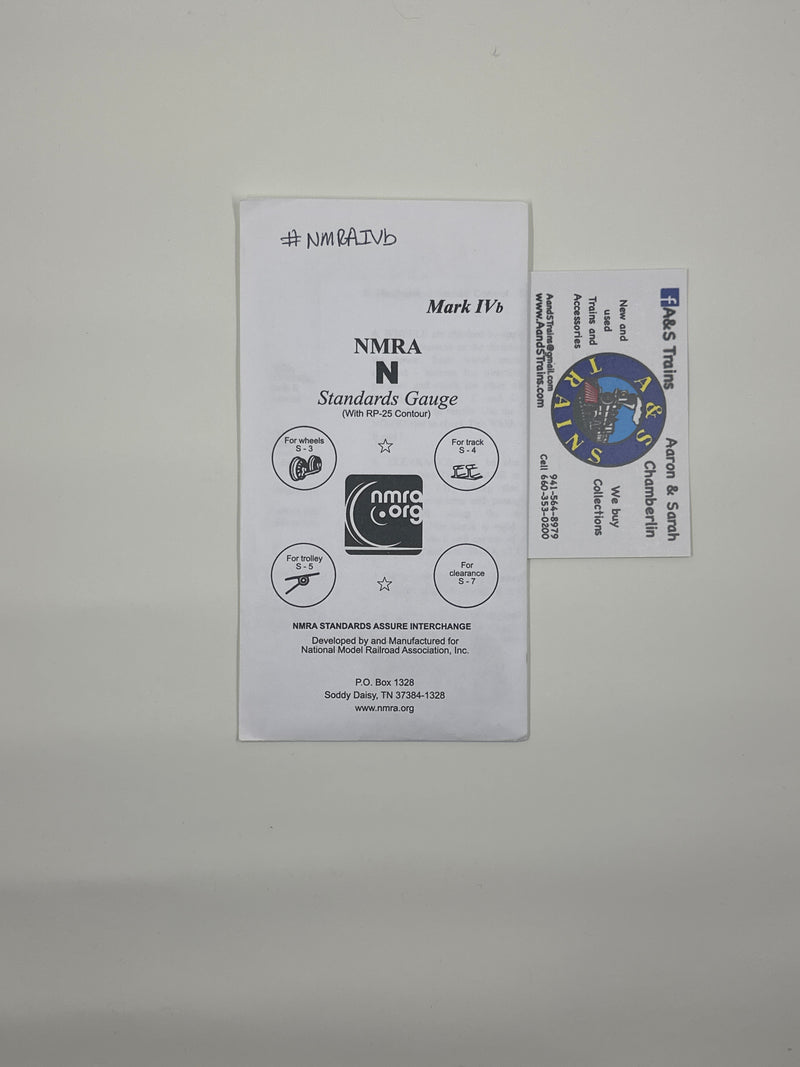 NMRA N Scale Mark IVb Standards Gauges (With RP-25 Contour)