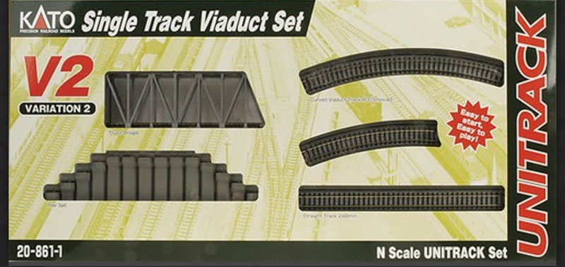 KATO N Scale V2 Single Track Viaduct Set 20-861-1