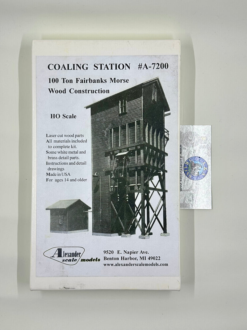 Alexander Scale models H.O. Scale A-7200 Coaling Station