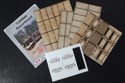 Osborn Model Kits H.O. Scale 1116 Lumbar Assortment