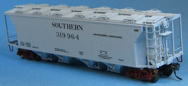 Funaro & Camerlengo H.O. Scale 8280 Southern Quadruple Covered Hopper ONE PIECE BODY with Decals