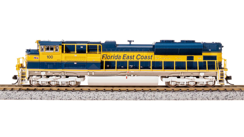 Broadway Limmited N-Scale 8419 EMD SD70M-2, FEC 102, Blue/Yellow, Paragon4 Sound/DC/DCC,