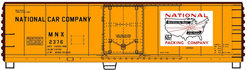 Accurail H.O. Scale 8527 National Packing Co. 40&