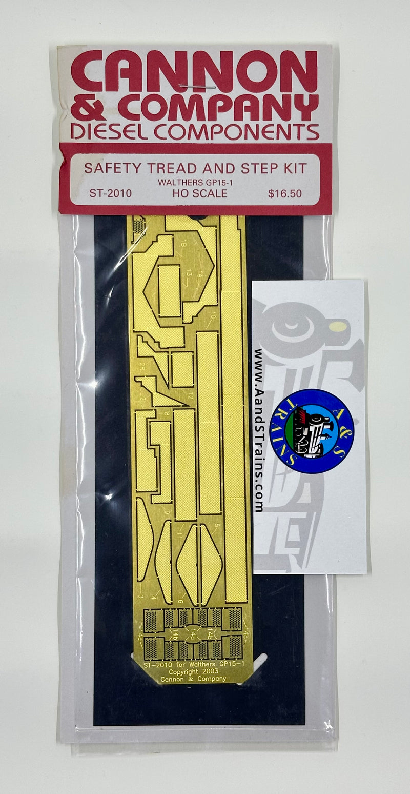 Cannon & Company Diesel Components HO Scale ST-2010 Safety Tread and Step Kit