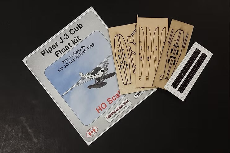 Osborn Model Kits H.O. Scale 1091 Piper J-3 Cub Float kit