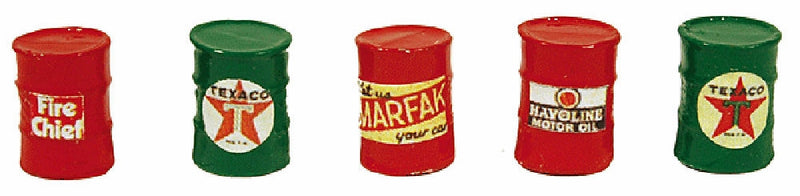 JL Innovative Design H.O. Scale 562 Texaco Barrels (Pre-painted and labeled)