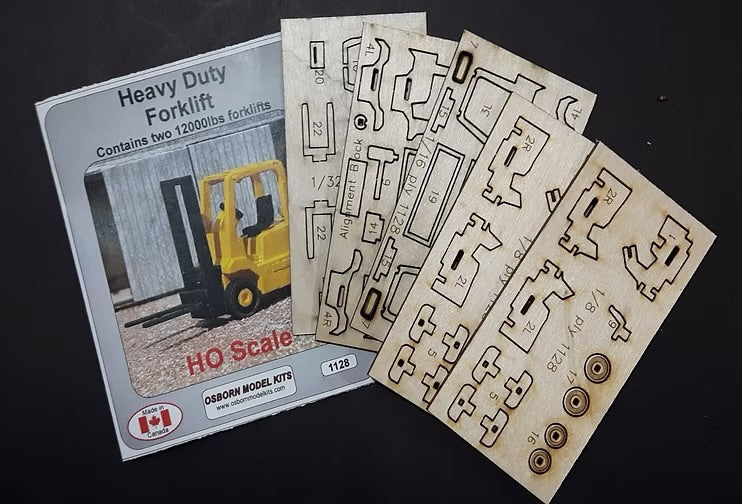 Osborn Model Kits H.O. Scale 1128 Heavy Duty Forklift