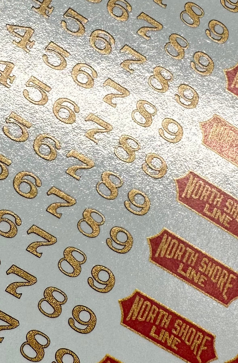 Metallic Gold 0.75mm Wide Gold Stripe Decal Set – A&S Trains