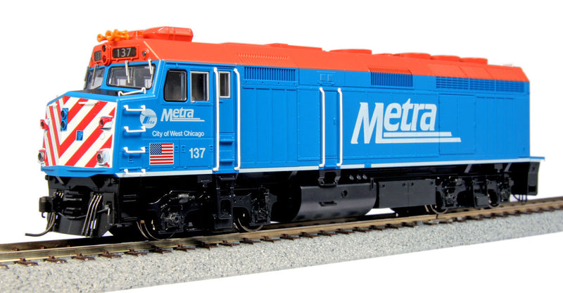 KATO H.O. Scale 37-6571 EMD F40PH Chicago Metra City of West Chicago 137