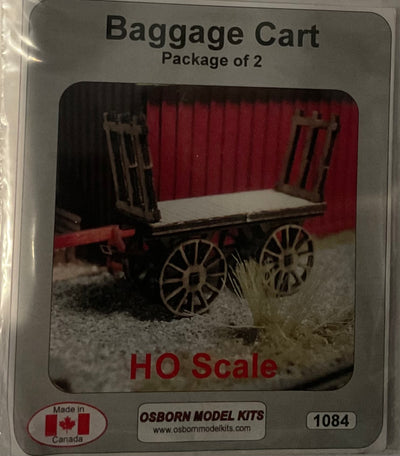 Osborn Model Kits H.O. Scale Baggage Cart 1084
