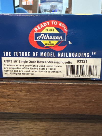 Athearn - HO-Scale - 50' Single Door Boxcar - Massachusetts - USPS - No. 1788 - 93321