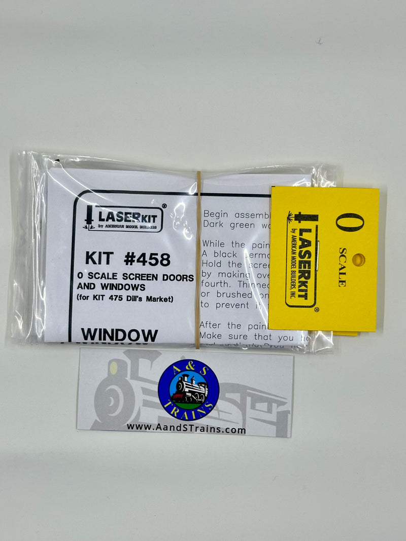 Laser Kit American Model Builder O-Scale 458 Screen Doors and Windows