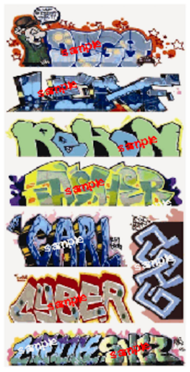 Blair Line LLC N-Scale 1261 Graffiti Decals 12Pkg.