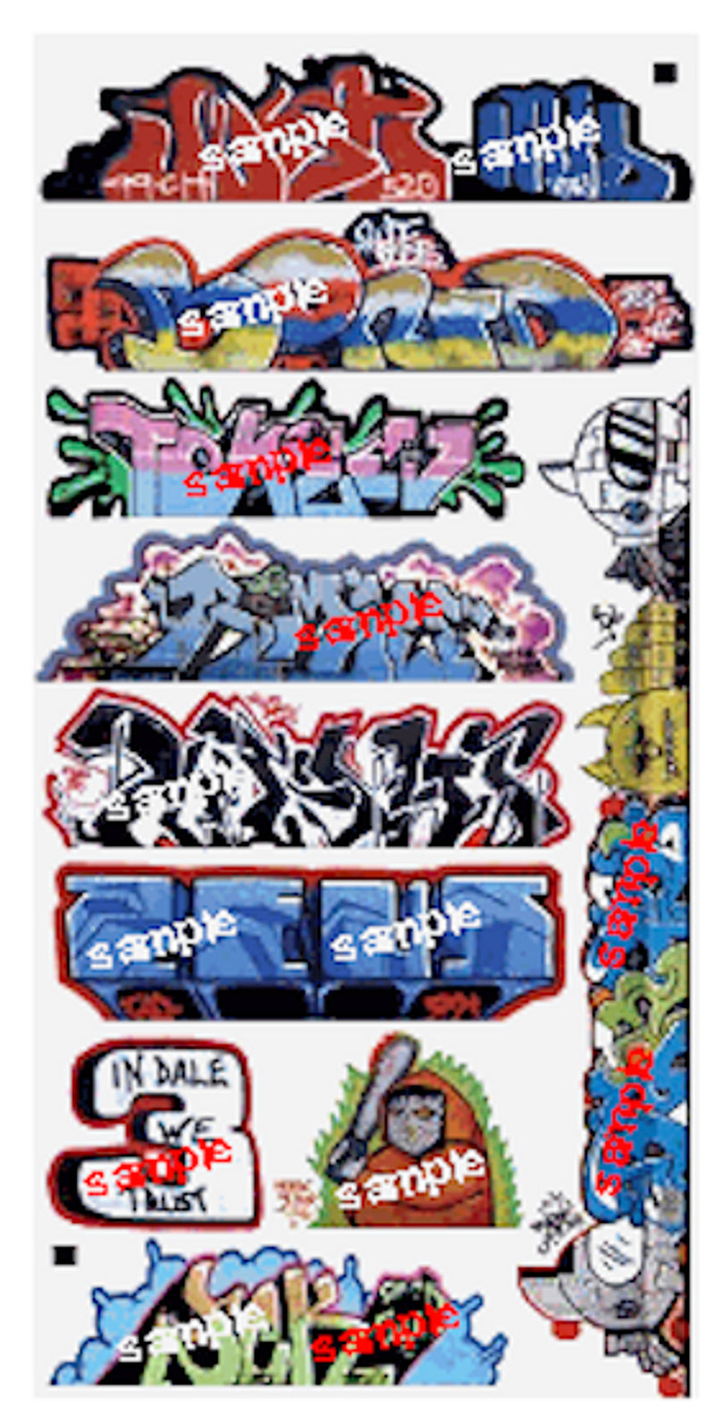 Blair Line LLC N-Scale 1263 Graffiti Decals 14 Pkg.