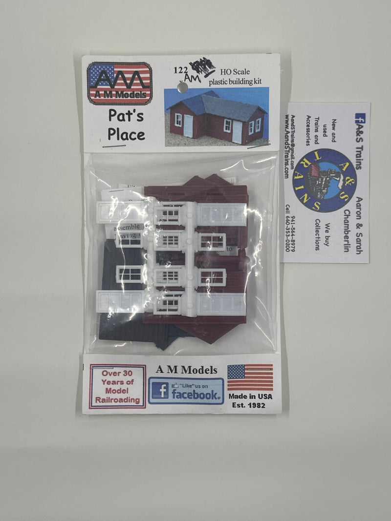 AM Models H.O. Scale 122 Pat’s Place Plastic Building