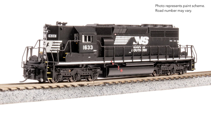 N-Scale 9468 EMD SD40-2, NS 1633, BLACK/WHITE W/ HIGH HOOD, PARAGON4 SOUND/DC/DCC