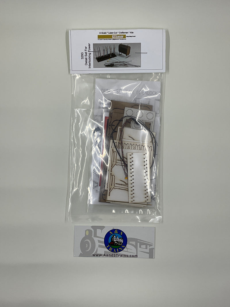 GC Laser O Scale 3293 Detail Set for Interlocking Tower