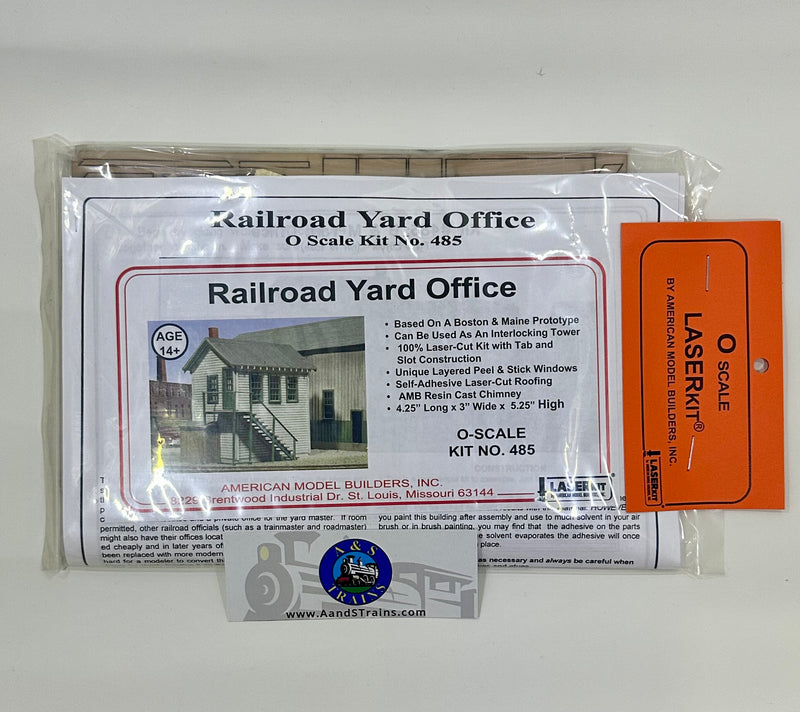 Laser Kit American Model Builder O-Scale 485 Railroad Yard Office