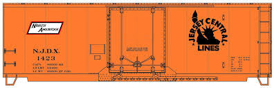 Accurail HO Scale 3137 Central New Jersey 40’ Insulated Riveted Steel Boxcar