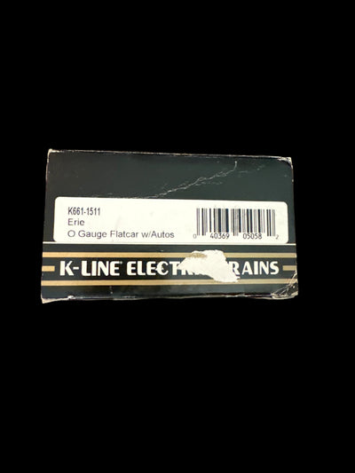 Legacy K-Line - O-Scale - Flatcar w/ Autos - Erie - No. 1551 - K661-1511