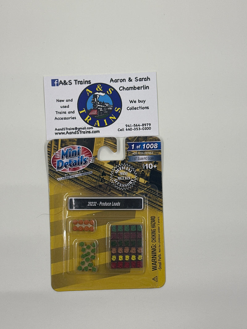 Mini Metals H.O. Scale 20232 Produce Loads