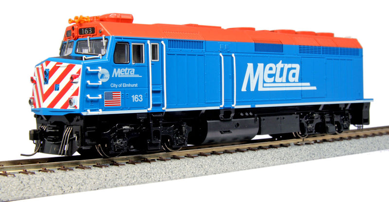 KATO H.O. Scale 37-6573 EMD F40PH Chicago Metra City of Elmhurst 163