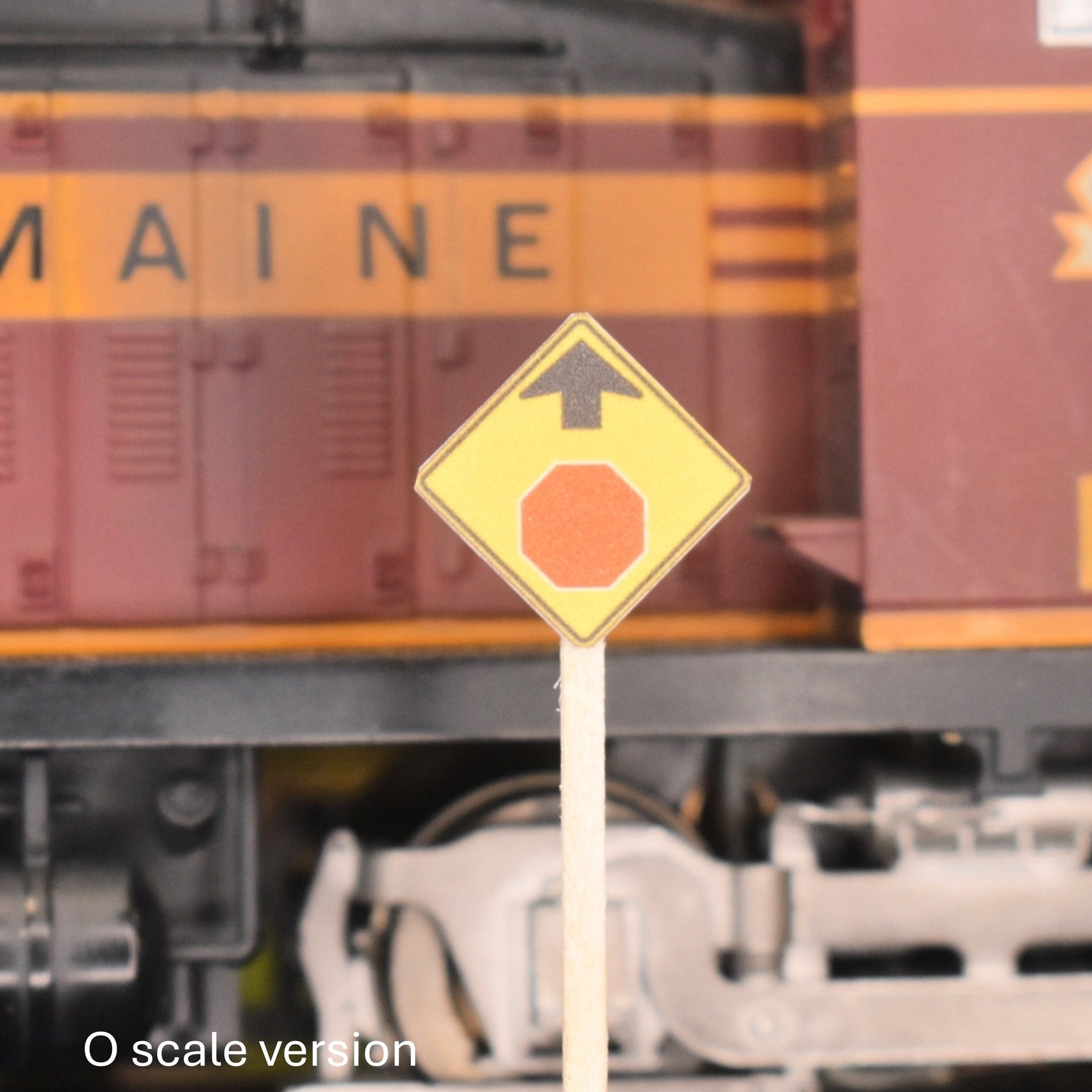 O Scale - Stop Ahead Sign - 2 Pack – A&S Trains