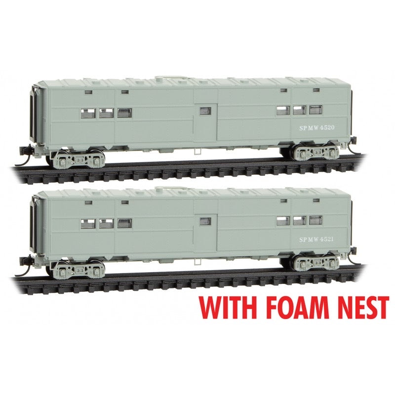 Micro-Trains N Scale Southern Pacific MOW Camp Car 2-pk FOAM 993 02 229