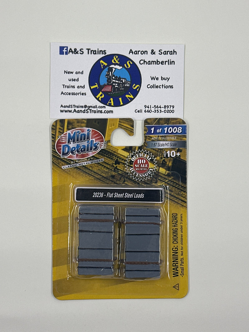 Mini Details H.O. Scale 20236 Flat Sheet Steel Loads