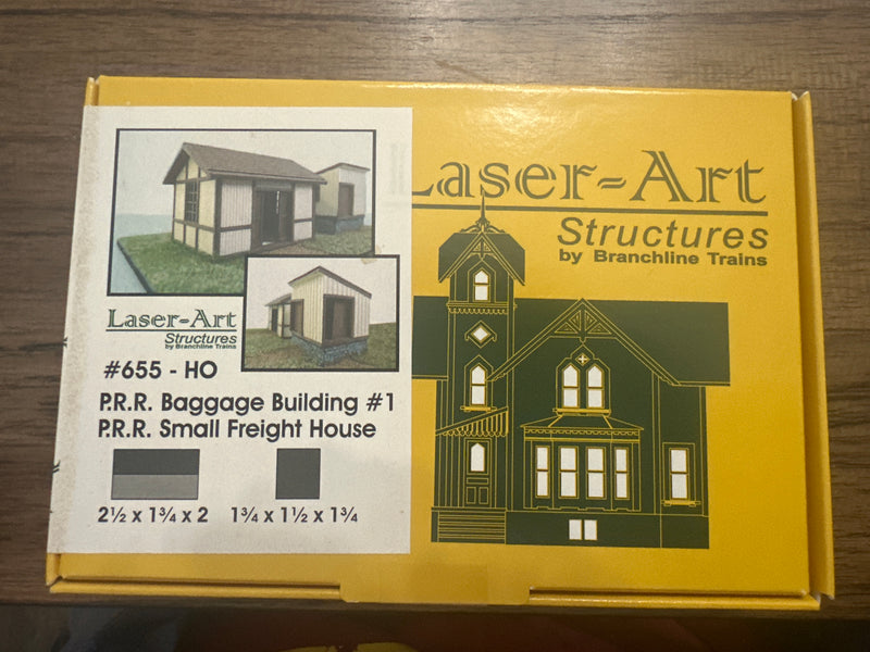 Laser-Art HO Scale 655B P.R.R. Baggage Building 