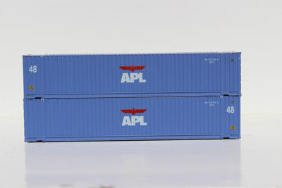Jacksonville Terminal Company 1:160 FADED med APL Logo - APL2 body style 48’ 3-42-3 corrugated side container     485014 APL