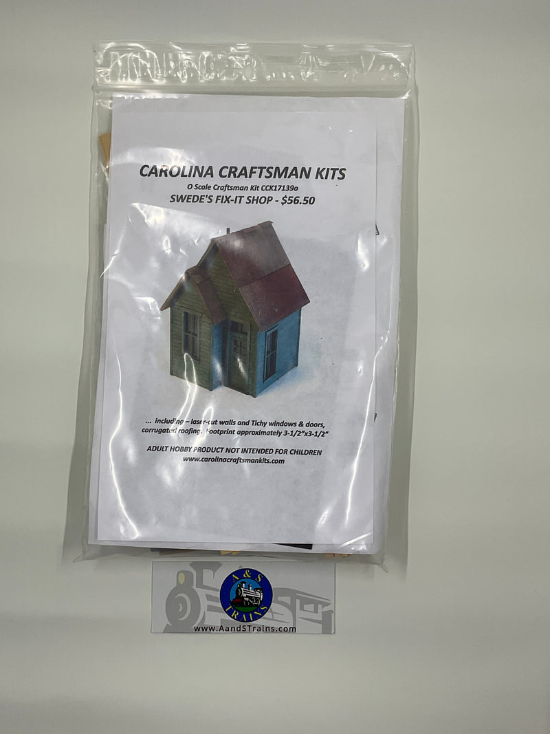 Carolina Craftsman Kits H.O. Scale CCK17139ho Swede’s Fix-It Shop