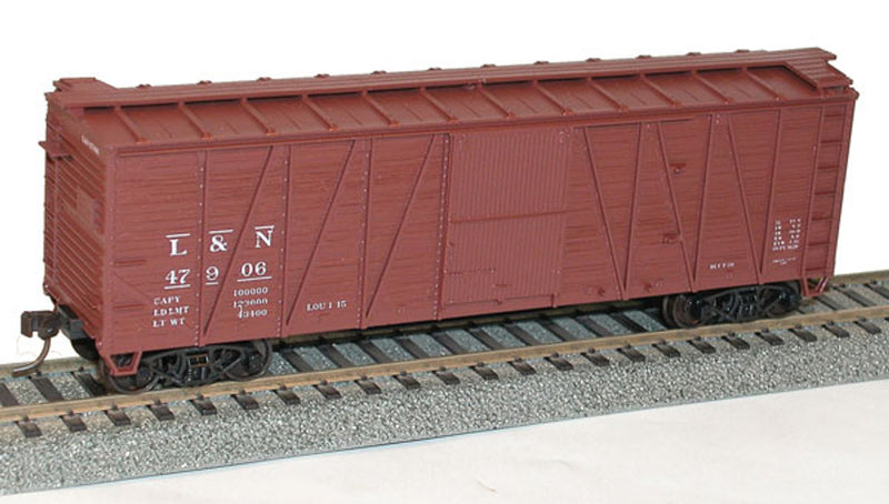 Accurail H.O. Model 4325 Louisville & Nashville 40’ Sngl.Snth.Wood Box