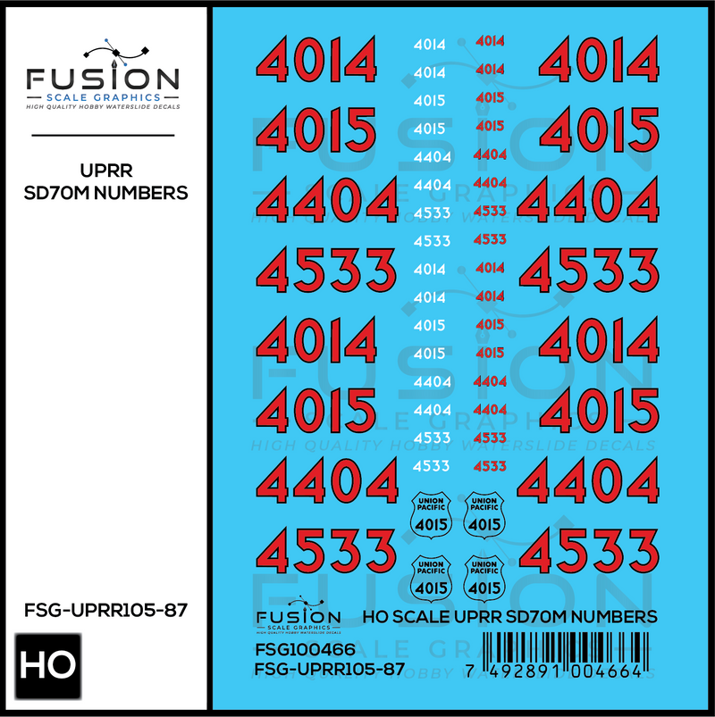HO Scale Union Pacific UPRR Heritage SD70M Locomotive Numbers – A&S Trains