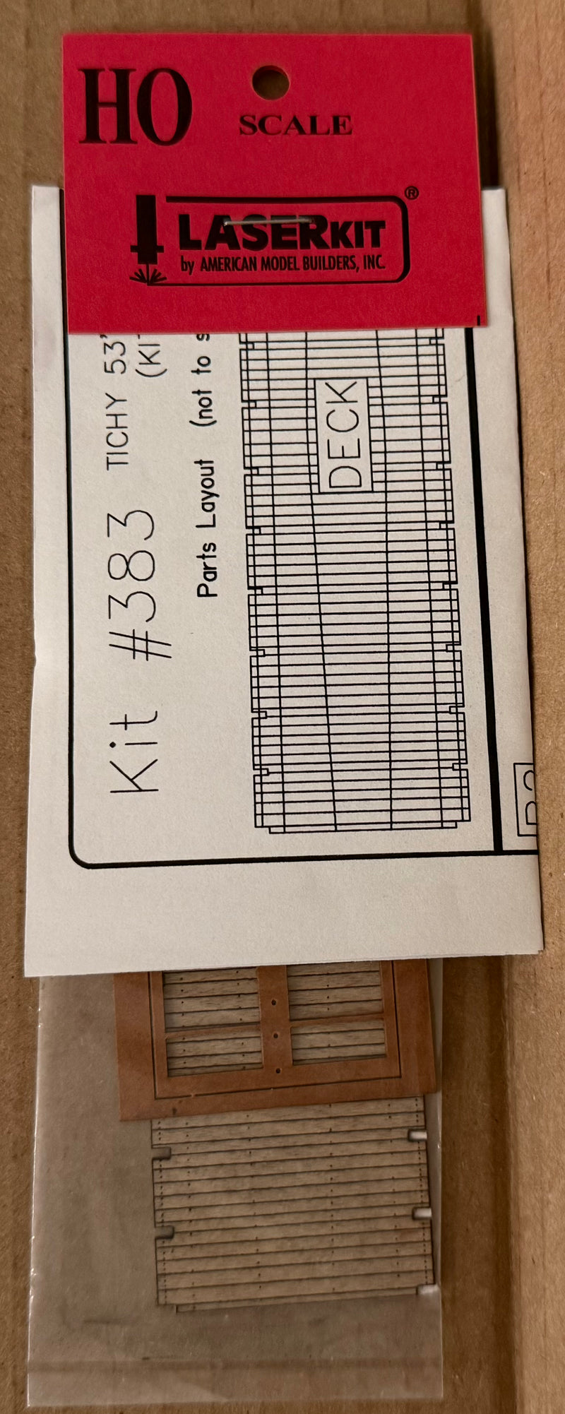 American Model Builders H.O. Scale 383 Wood Deck for TTG 53&