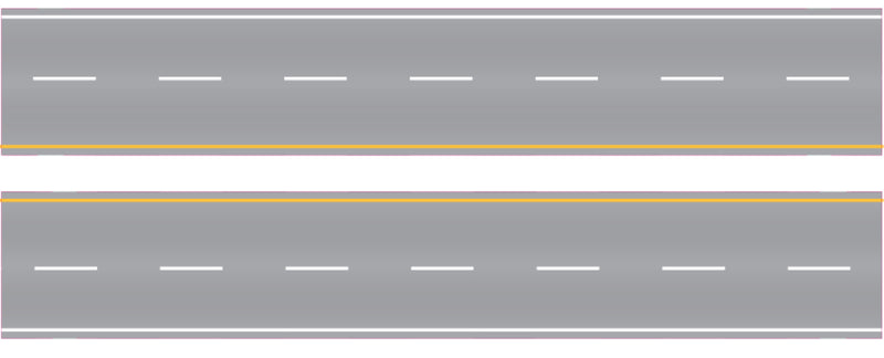 CMR Products N Scale Easy Streets - Straight interstate aged asphalt 325-3033A
