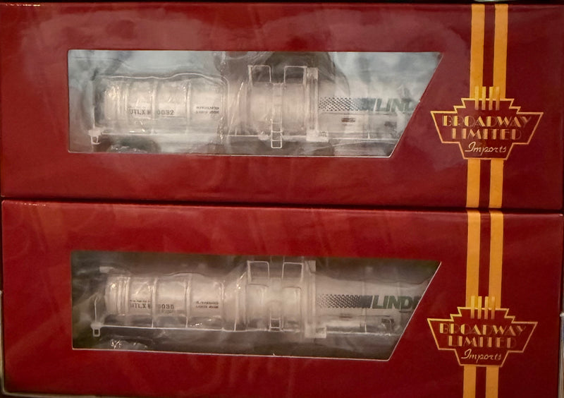 Broadway Limited N Scale 3724 CRYOGENIC TANK CAR, LINDE 2-pack