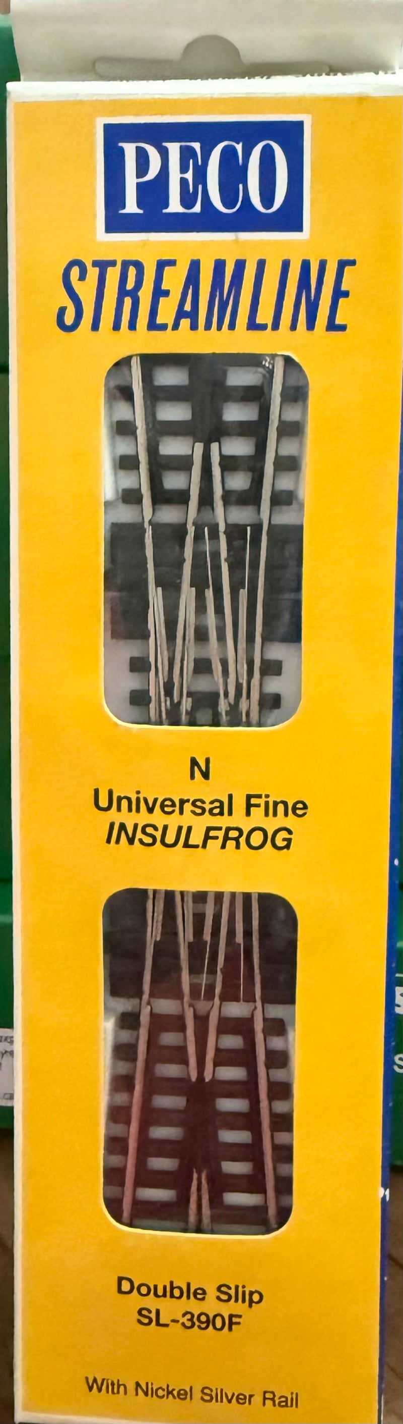 PECO N SL-390F Insulfrog Double Slip Universal Fine with Nickel Silver Rail