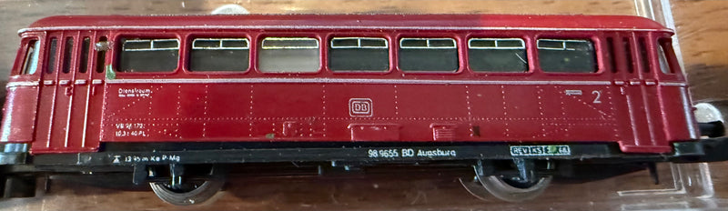 Arnold Rapido Passenger Car European Tram 1 powered 1 unpowered 96 9655 West Germany