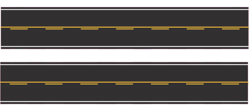 CMR Products N Scale Easy Streets - single passing  fresh asphalt 325-2031