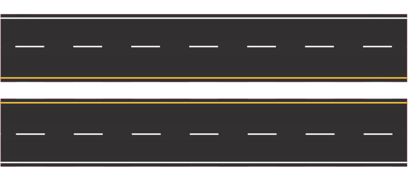 CMR Products N Scale Easy Streets - Straight interstate fresh asphalt 325-2033