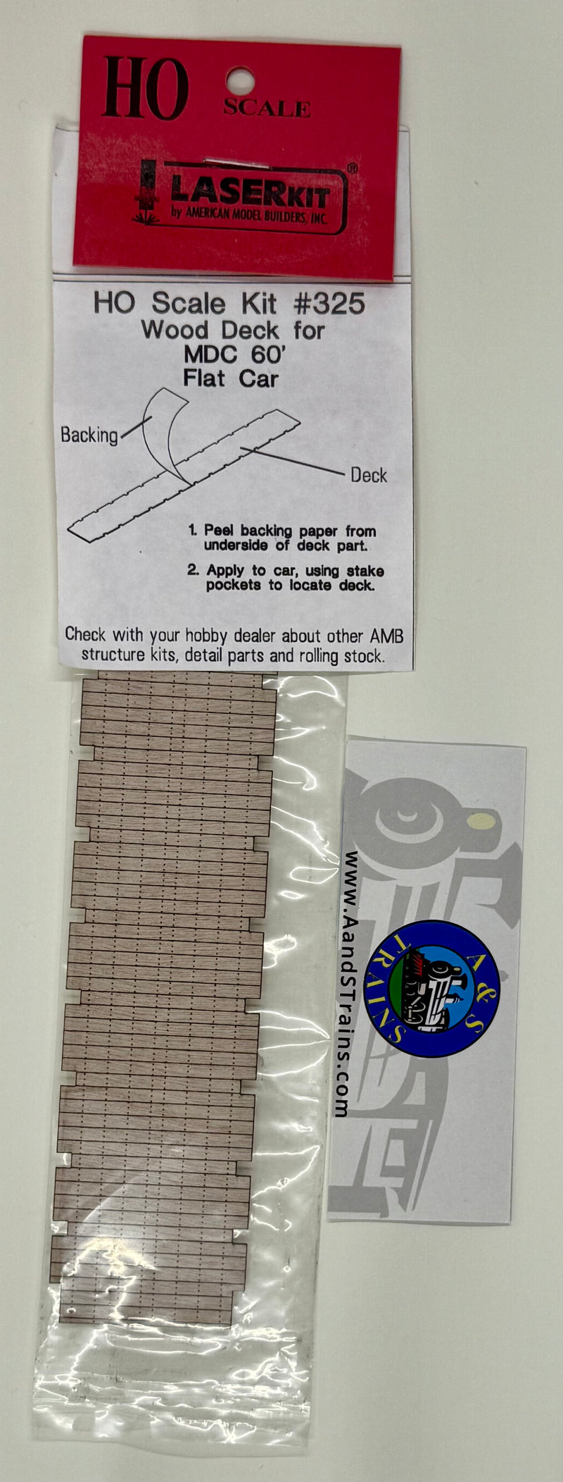 American Model Builders H.O. Scale 234 – Laser Art Deck Plain for WAL 54&